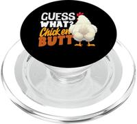 Guess What Chicken Butt Funny Retro Humor Joke Kids PopSockets PopGrip for MagSafe