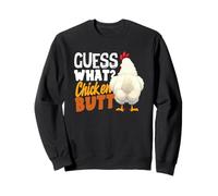 Guess What Chicken Butt Funny Retro Humor Joke Kids Sweatshirt