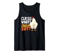 Guess What Chicken Butt Funny Retro Humor Joke Kids Tank Top