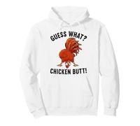 Guess What Chicken Butt Funny Rooster Pullover Hoodie