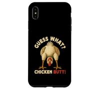 Guess What Chicken Butt Meme Funny Chicken Farmer Case for iPhone XS Max