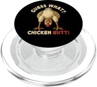 Guess What Chicken Butt Meme Funny Chicken Farmer PopSockets PopGrip for MagSafe