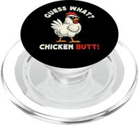 Guess What Chicken Butt Meme Funny Chicken Farmer PopSockets PopGrip for MagSafe