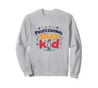 Guess What Chicken Butt Professional Silly Kid Humor Sweatshirt, Adult Unisex, Heather Grey, M
