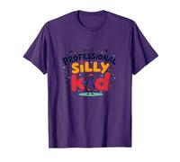 Guess What Chicken Butt Professional Silly Kid Humor T-Shirt, Men, Purple, S