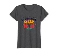 Guess What Chicken Butt Professional Silly Kid Humor T-Shirt, Women, Dark Heather Grey, S