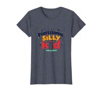 Guess What Chicken Butt Professional Silly Kid Humor T-Shirt, Women, Heather Blue, S