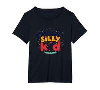 Guess What Chicken Butt Professional Silly Kid Humor T-Shirt, Women's Plus, Black, 6X