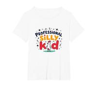 Guess What Chicken Butt Professional Silly Kid Humor T-Shirt, Women's Plus, White, 6X