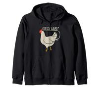 Guess What Chicken Farm Pet Chick Eggs Kids Mens Womens Zip Hoodie