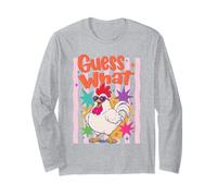 Guess What Chicken Funny Rooster Sunglasses Long Sleeve T-Shirt