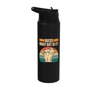 Guess What Day is It Camel Hump Day Camel Wednesday Funny Stainless Steel Insulated Water Bottle