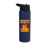 Guess What Day is It Camel Humpday Camel Gag Wednesday Funny Stainless Steel Insulated Water Bottle