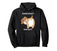 Guess What Dog Butt Kitty Adult Humor Sarcastic Fun Pullover Hoodie