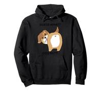Guess What Dog Butt Kitty Adult Humor Sarcastic Fun Pullover Hoodie
