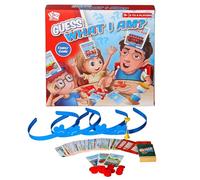 Guess What I Am Family Card Game, Ages 3+, 2-4 Players, Educational Vehicle Recognition Game with Cards and Headbands