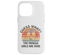 Guess What? Mimosa Girls Are Here - Retro Brunch Party Squad Case for iPhone 14 Pro Max