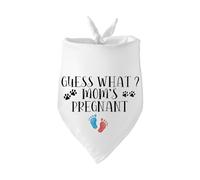 Guess What? Mom's Pregnant Baby Announcement Dog Bandana Pregnancy Announcement Gender Reveal Newborn Baby Boy Girl Coming Photo Prop Accessories for Dog Lovers Owner Gift