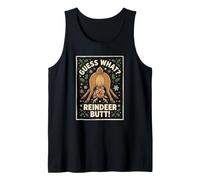 Guess What Reindeer Butt Funny Christmas Tank Top