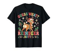 Guess What Reindeer Butt Humor for Christmas Families Value Graphic T-Shirt