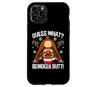 Guess What Reindeer Butt Xmas Santa Funny Christmas Reindeer Case for iPhone 11 Pro