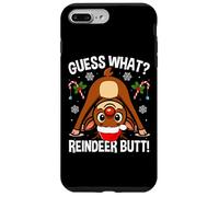 Guess What Reindeer Butt Xmas Santa Funny Christmas Reindeer Case for iPhone 7 Plus/8 Plus