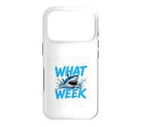 Guess What Week it is - Cool Cartoon Shark Graphic Case for iPhone 17 Pro