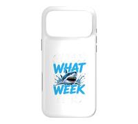 Guess What Week it is - Cool Cartoon Shark Graphic Case for iPhone 17 Pro Max