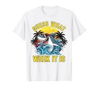 Guess What Week It Is Shark Lover Ocean Wildlife Kids Boys T-Shirt