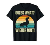 Guess What Wiener Dog Butt Funny Doxie Dachshund Weenie Butt T-Shirt