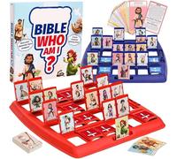 Guess Who Am I Game, Classic 24 Holy Characters with Life Story & Verse Cards, for Kids Family Friends Office Social Situation Stress School Home Birthday (Standard) (Bible)