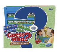 Guess Who? Animal Friends Game, Includes 2 Double-Sided Animal Sheets, 2-Player Board Games for Kids, Ages 6+ (Amazon Exclusive)