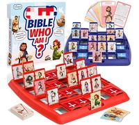 Guess Who Game for Kids, Guessing Bible Who Am I Board Game, 24 Characters Interactive Classic Toys, Bible Trivia Study Supplies, Guess Bible Who Board Games for Kids Family