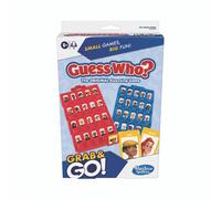 Hasbro Gaming Guess Who? Grab and Go Game, Travel Games for Kids, Portable 2 Player Game, Ages 6+