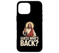 Guess Who’s Back Funny Christian Easter Jesus Case for iPhone 16 Pro Max