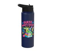 Guess Whos Back Alligator Backpack Books Kids First Day Stainless Steel Insulated Water Bottle