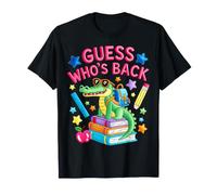 Guess Whos Back Alligator Backpack Books Kids First Day T-Shirt