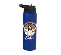 Guess Who's Back Happy Easter is About Jesus Funny Jesus Stainless Steel Insulated Water Bottle