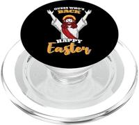 Guess Who's Back Happy Easter Is About Jesus PopSockets PopGrip for MagSafe