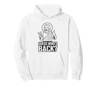 Guess Who's Back? - Jesus Easter Religious Christian Cartoon Pullover Hoodie