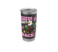 Guess Whos Back to School Cute Eagle Student Teacher Welcome Stainless Steel Insulated Tumbler