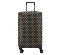 Guess Wilder 4 wheels Trolley 64 cm with expansion pleat brown