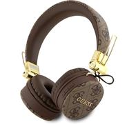 Guess Bluetooth Headset -Compatible, IPX4 Certified, Motif 4G, Brown