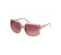 Guess Woman GU00097 57F Sunglasses Injected Beige Brown Squared Normal Shaded