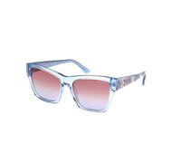 Guess Woman GU00113 84F Sunglasses Acetate Light blue Brown Squared Normal Shaded