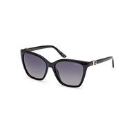 Guess Woman GU00191 01D Sunglasses Injected Black Smoke Squared Polarized