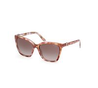 Guess Woman GU00191 47F Sunglasses Injected Brown Brown Squared Normal