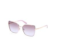 Guess Woman GU00192 59F Sunglasses Metal Beige Brown Butterfly Normal