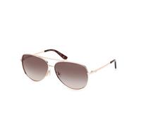 Guess Woman GU00193 28F Sunglasses Metal Gold Brown Pilot Normal