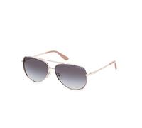 Guess Woman GU00193 32B Sunglasses Metal Gold Smoke Pilot Normal